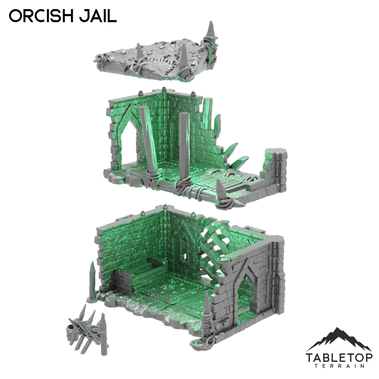 Tabletop Terrain Building Orcish Jail - Kingdom of Azragor