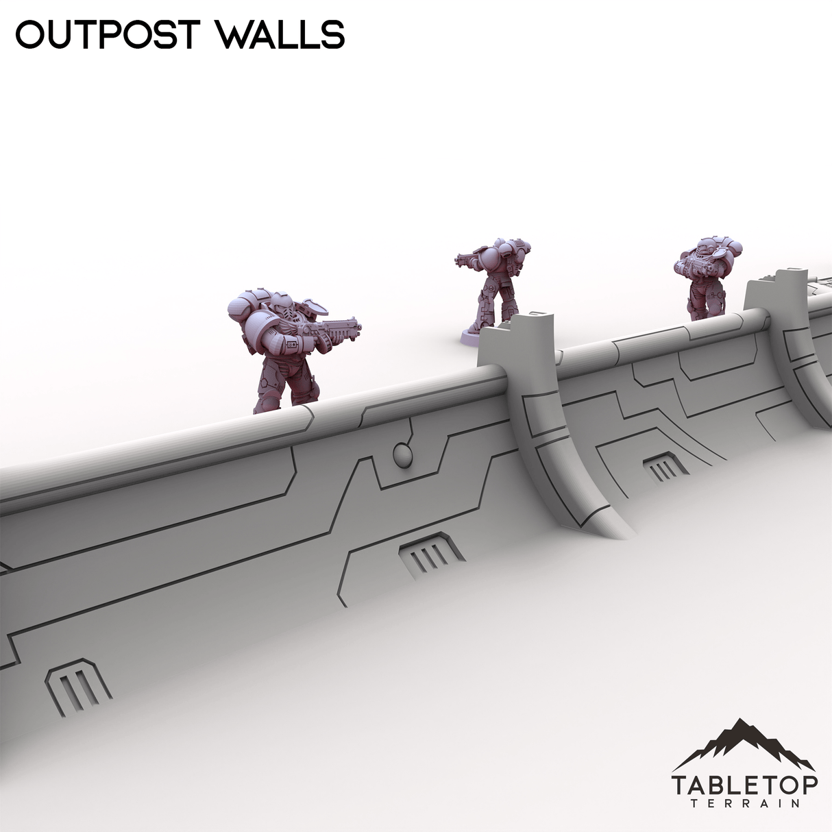 Tabletop Terrain Building Outpost Walls