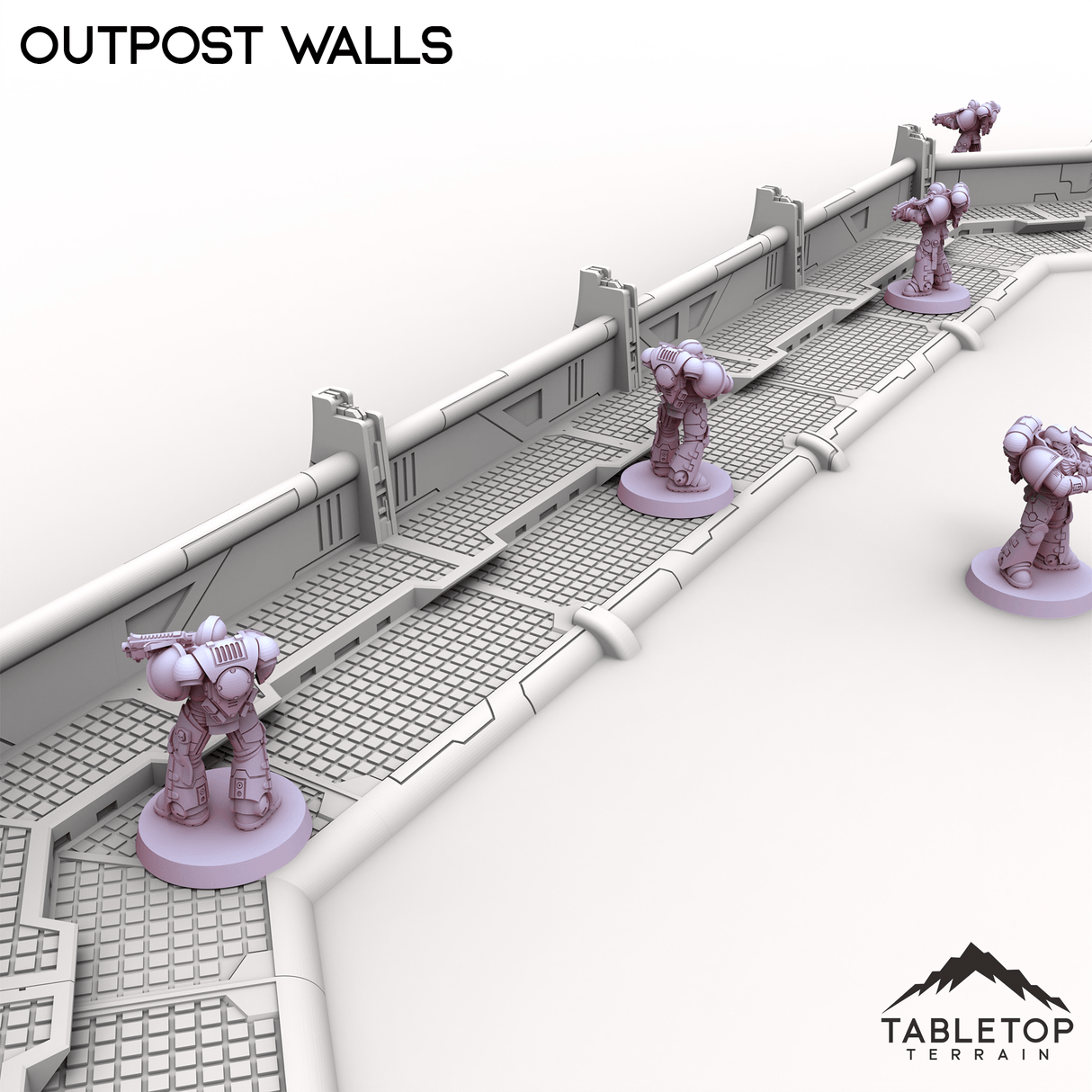 Tabletop Terrain Building Outpost Walls