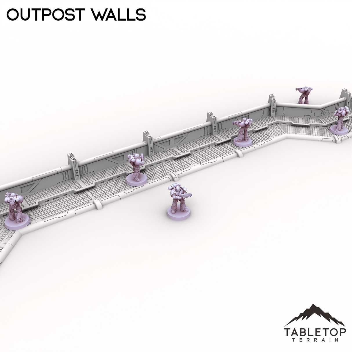 Tabletop Terrain Building Outpost Walls