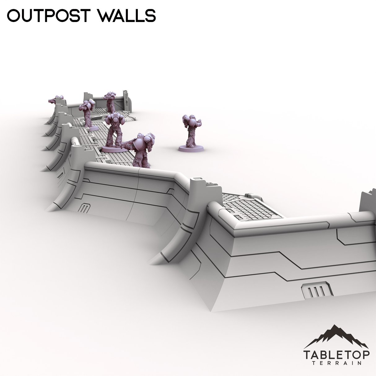 Tabletop Terrain Building Outpost Walls