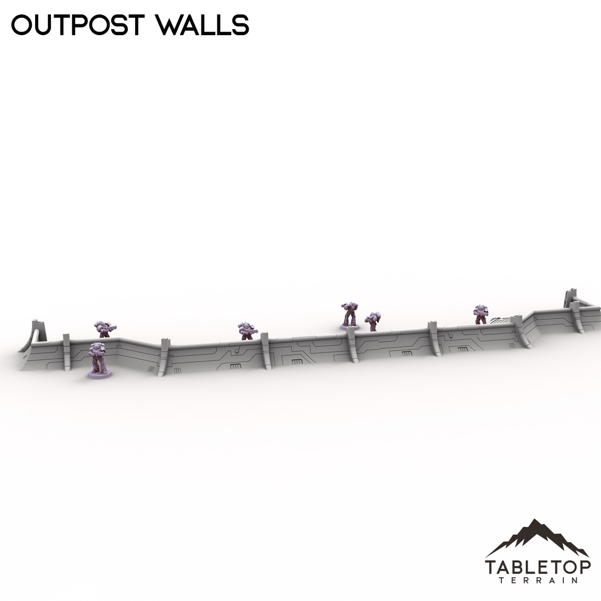 Tabletop Terrain Building Outpost Walls