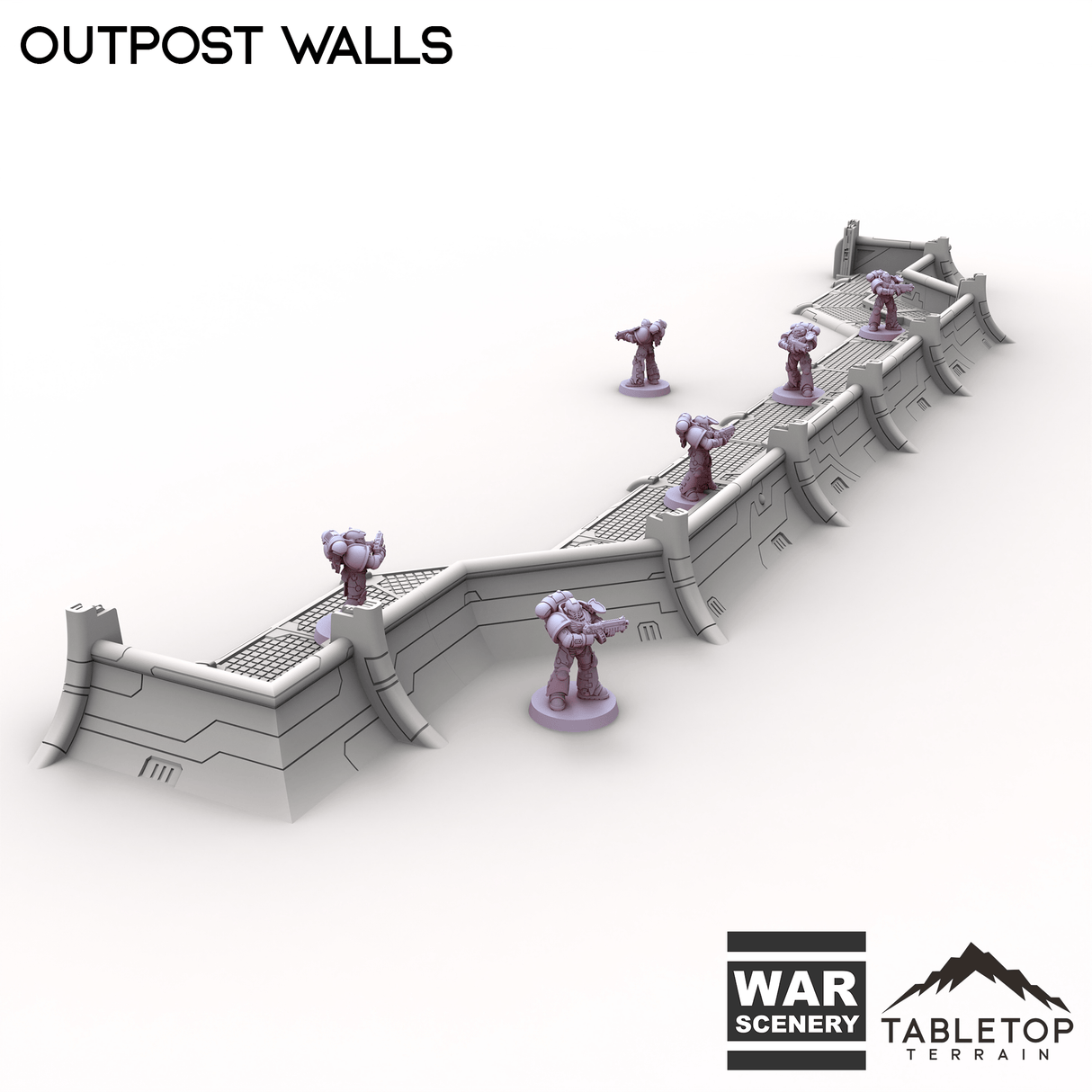 Tabletop Terrain Building Outpost Walls
