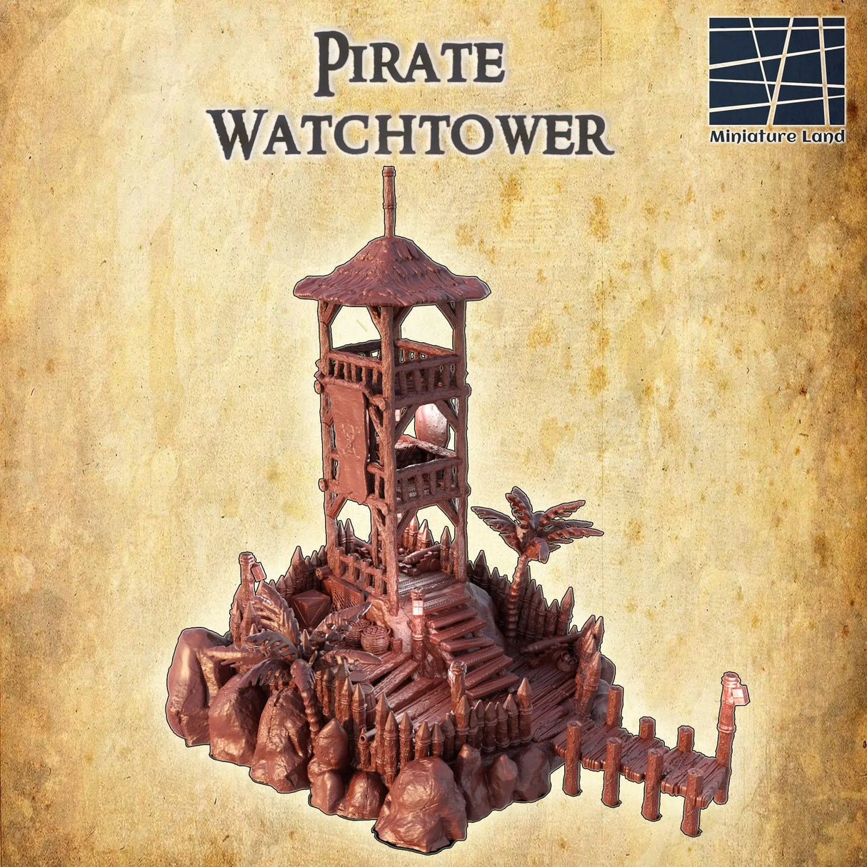 Tabletop Terrain Building Pirate Watchtower