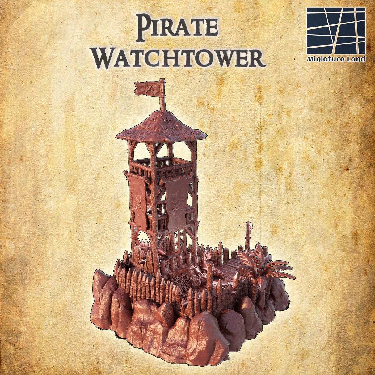 Tabletop Terrain Building Pirate Watchtower