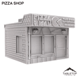 Tabletop Terrain Building Pizza Shop - Marvel Crisis Protocol Building