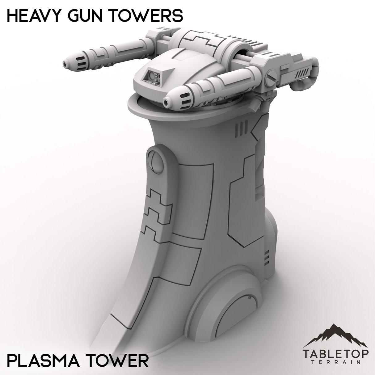 Tabletop Terrain Building Plasma / 32mm Heavy Gun Towers