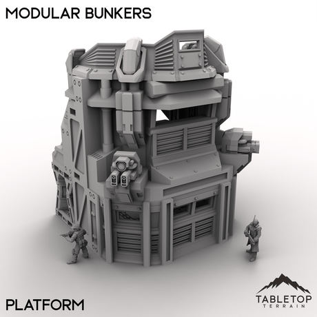 Tabletop Terrain Building Platform Modular Bunkers