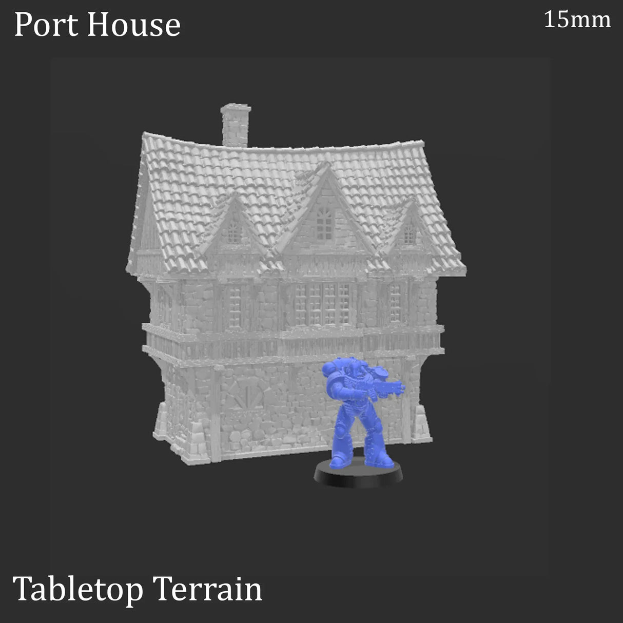 Tabletop Terrain Building Port House - Fantasy Building