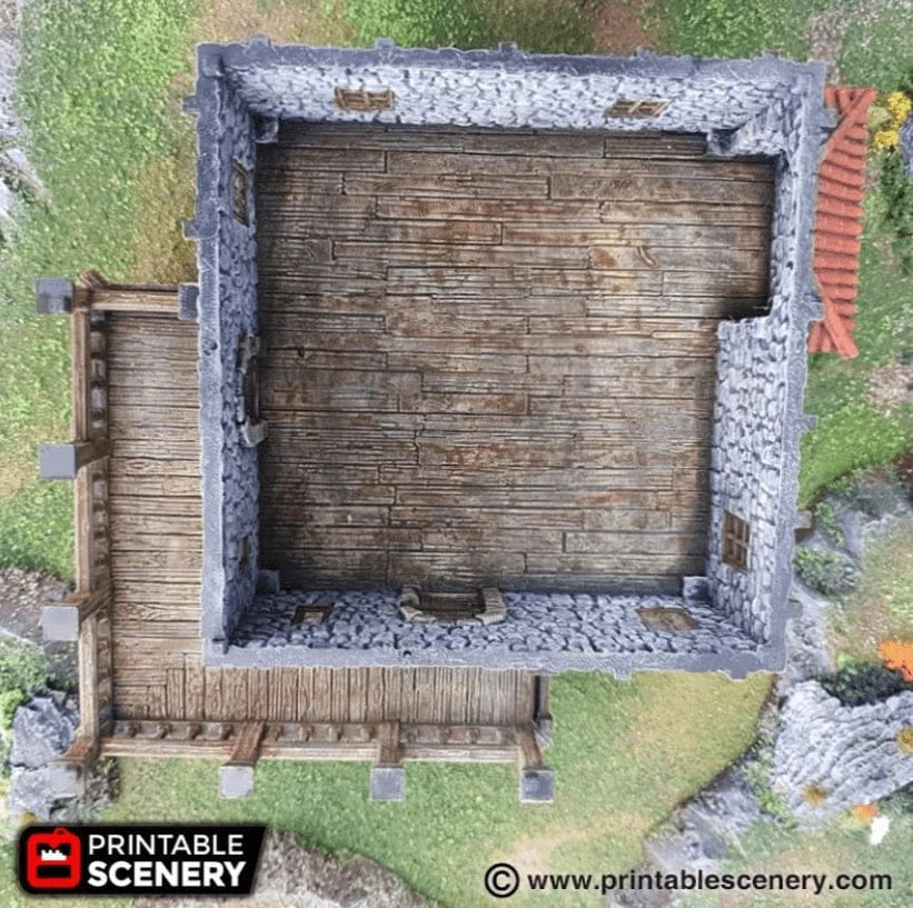 Tabletop Terrain Building Port Tavern - Fantasy Building