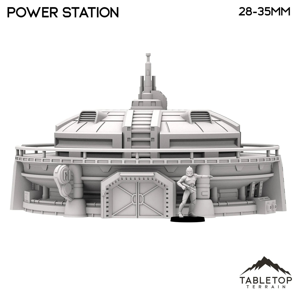 Tabletop Terrain Building Power Station - Futuristic City
