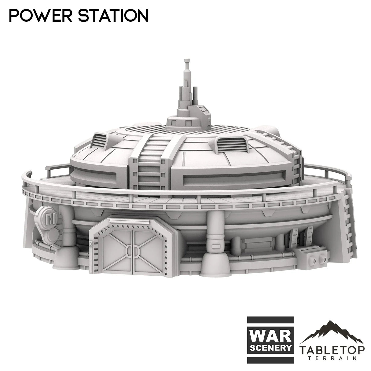 Tabletop Terrain Building Power Station - Futuristic City