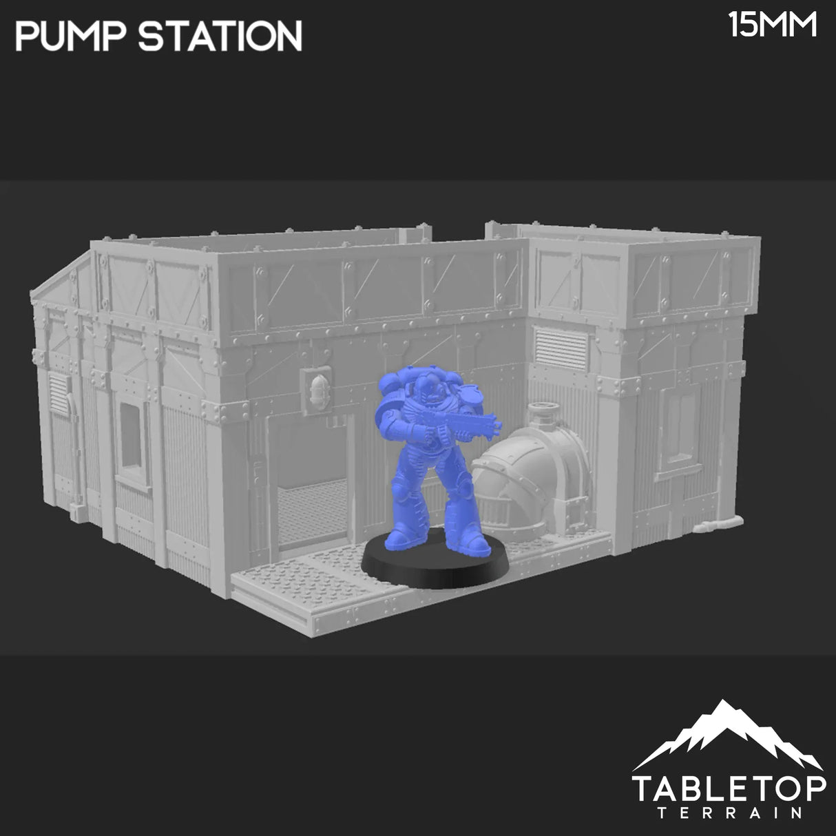 Tabletop Terrain Building Pump Station - Grimdark UnderNidus Building