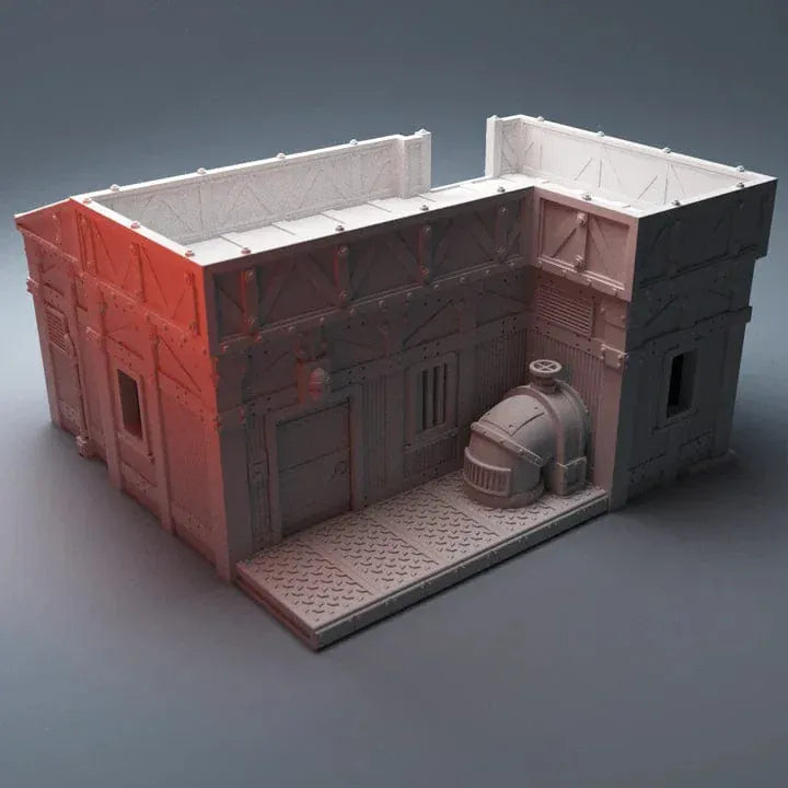 Tabletop Terrain Building Pump Station - Grimdark UnderNidus Building
