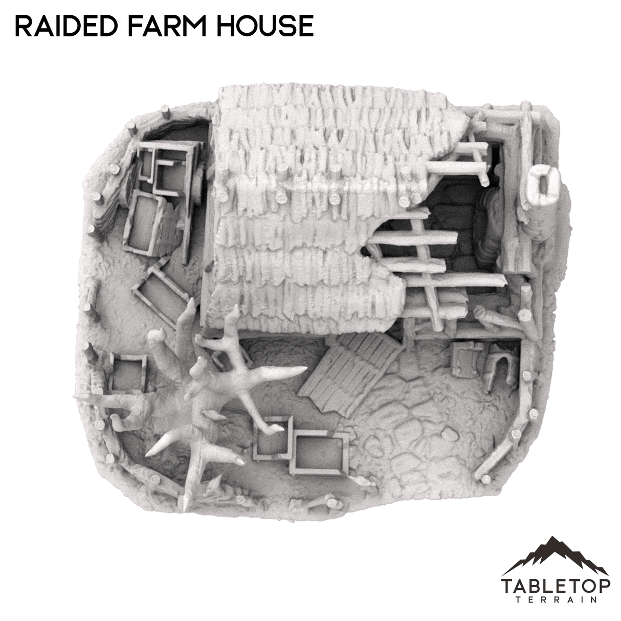 Tabletop Terrain Building Raided Farm House