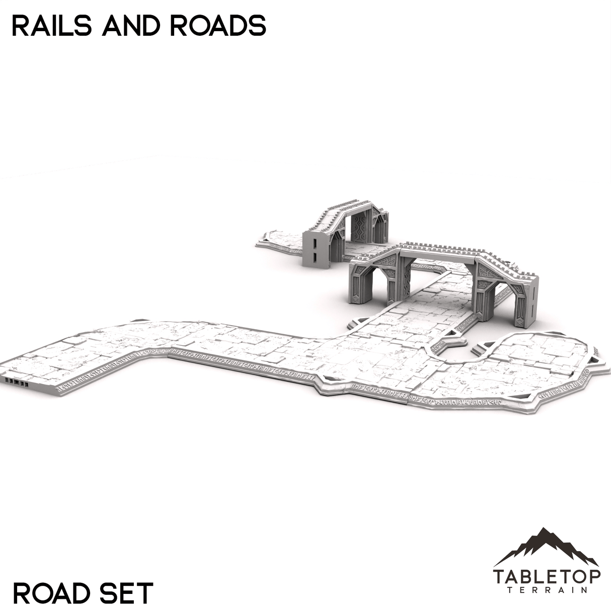 Tabletop Terrain Building Rails and Roads - Kingdom of Durak Deep