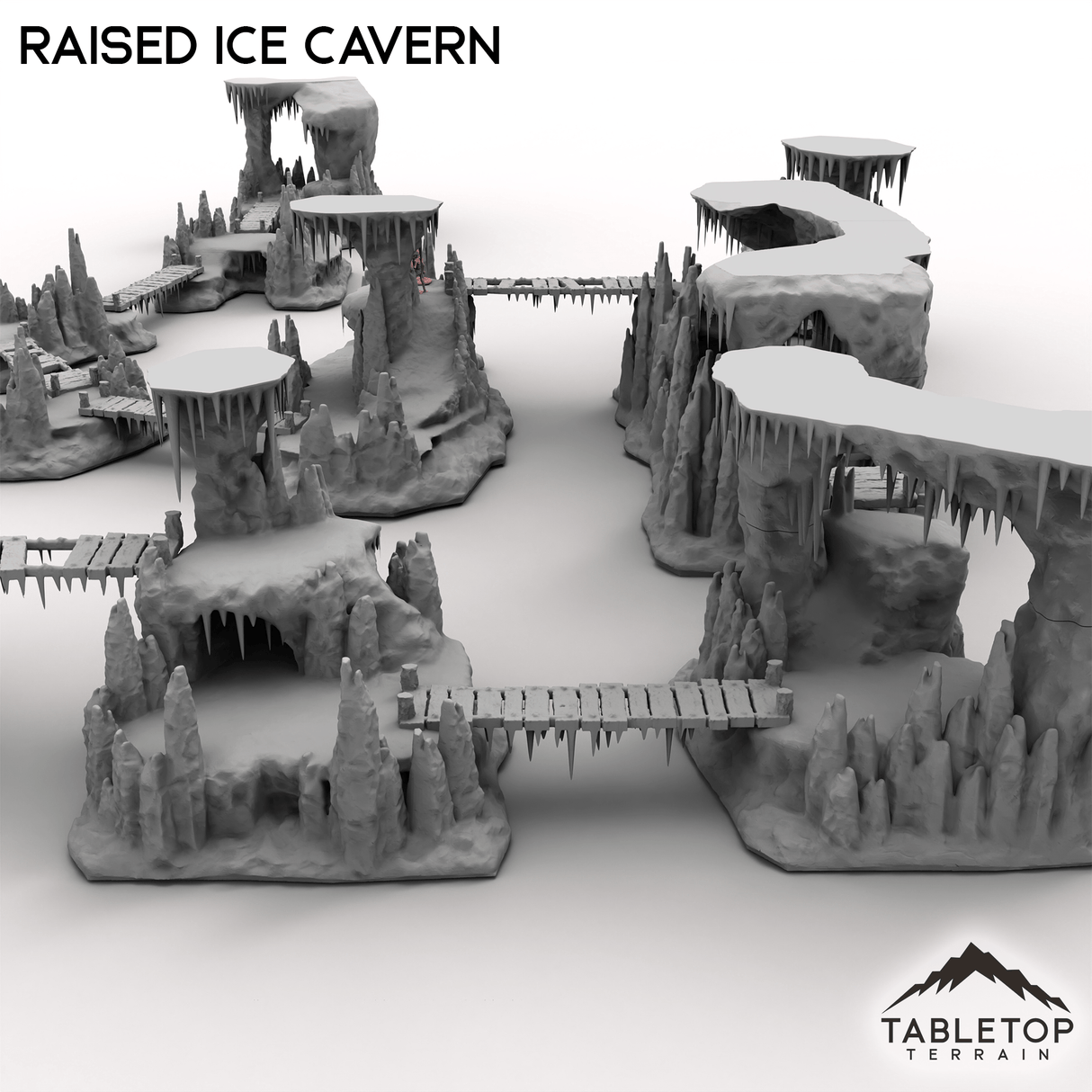 Tabletop Terrain Building Raised Ice Cavern