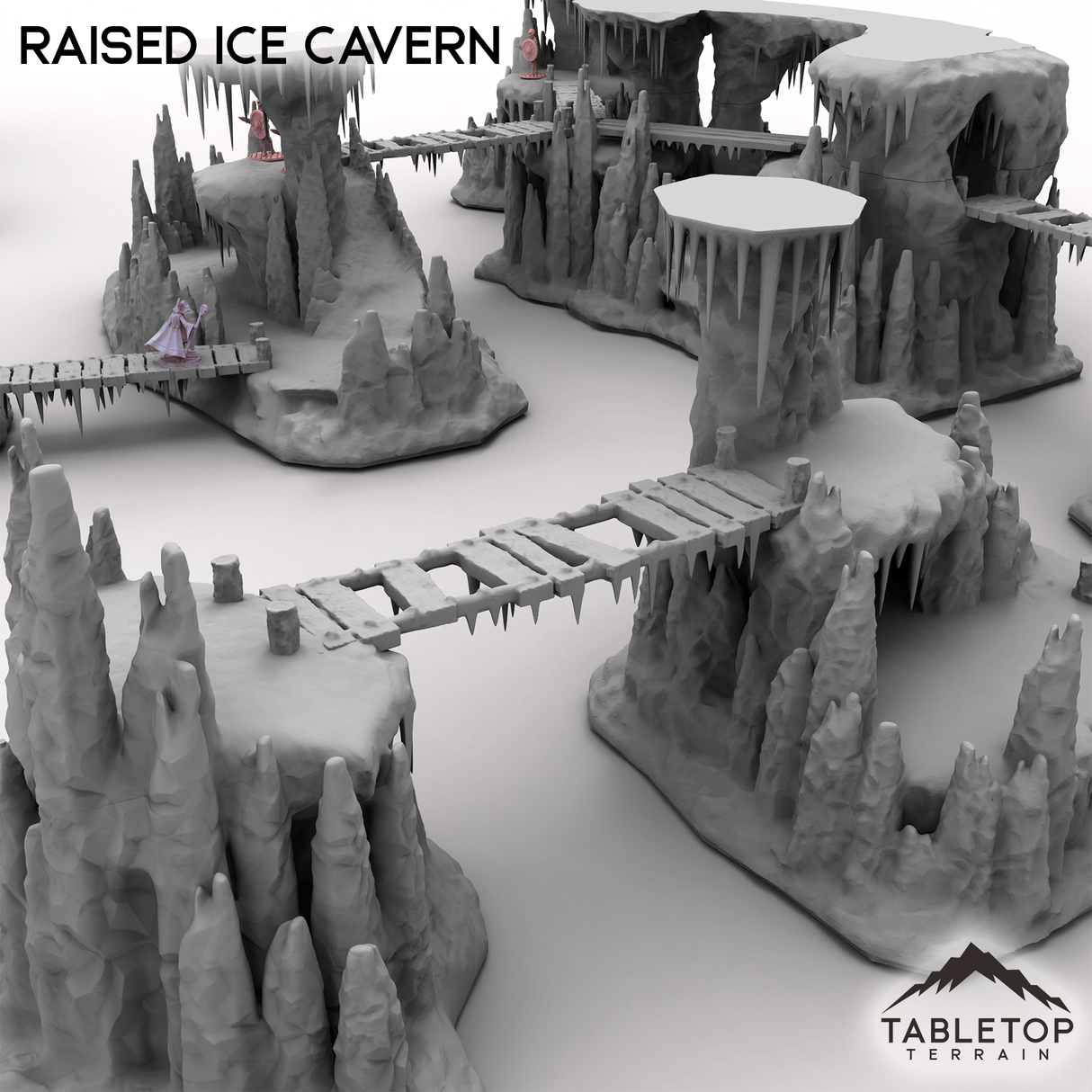 Tabletop Terrain Building Raised Ice Cavern