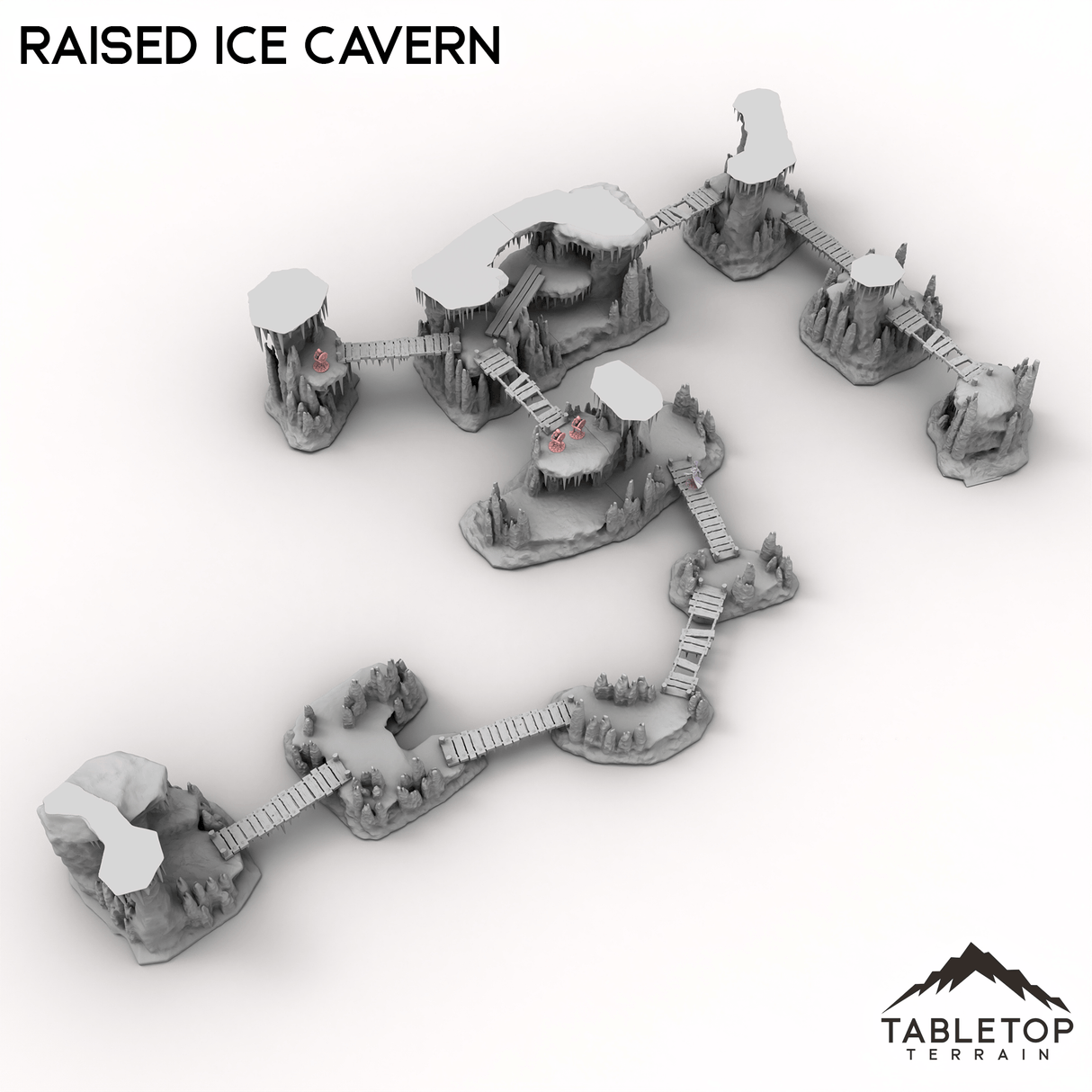 Tabletop Terrain Building Raised Ice Cavern