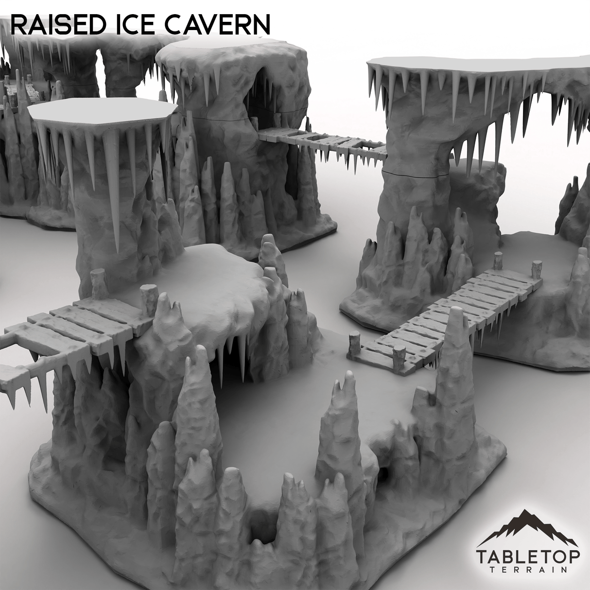 Tabletop Terrain Building Raised Ice Cavern