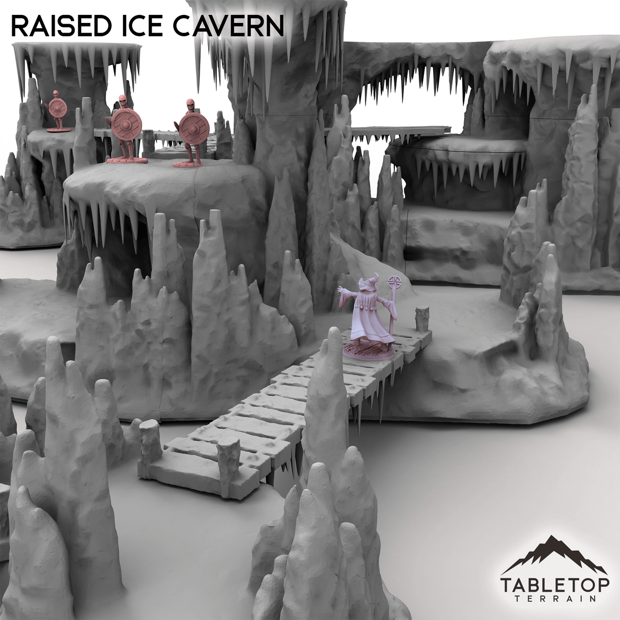 Tabletop Terrain Building Raised Ice Cavern