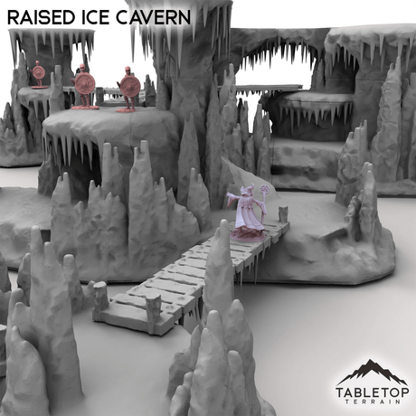Tabletop Terrain Building Raised Ice Cavern