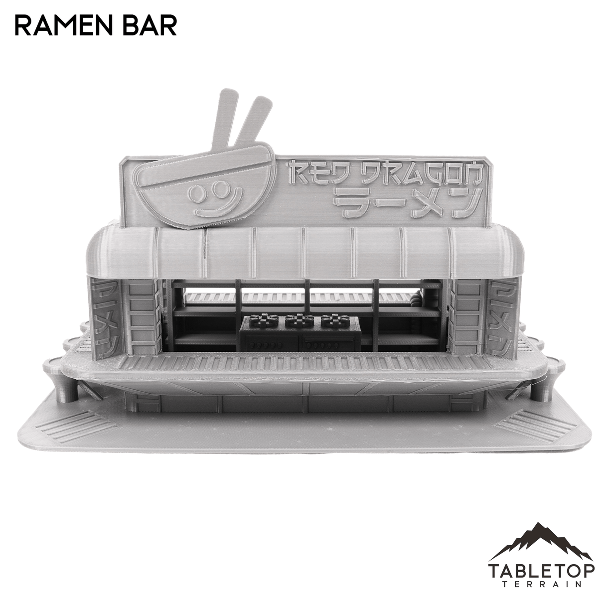 Tabletop Terrain Building Ramen Bar - Cyberpunk Building