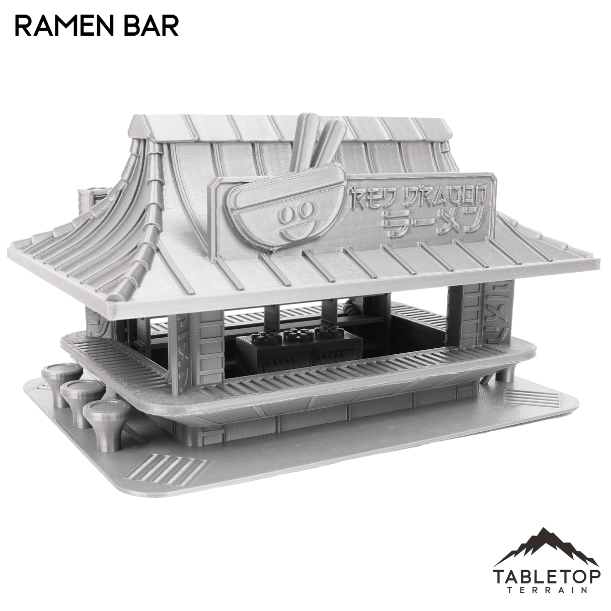 Tabletop Terrain Building Ramen Bar - Cyberpunk Building