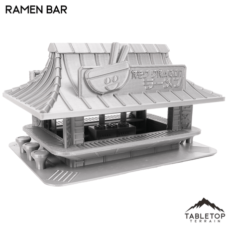 Tabletop Terrain Building Ramen Bar - Cyberpunk Building