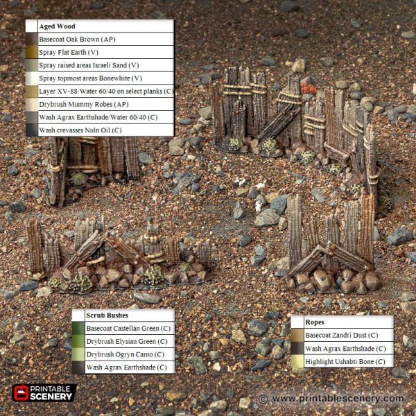 Tabletop Terrain Building Ramshackle Fences