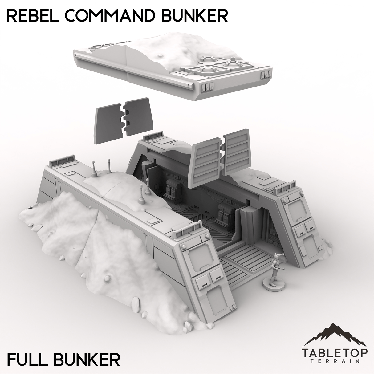 Tabletop Terrain Building Rebel Command Bunker