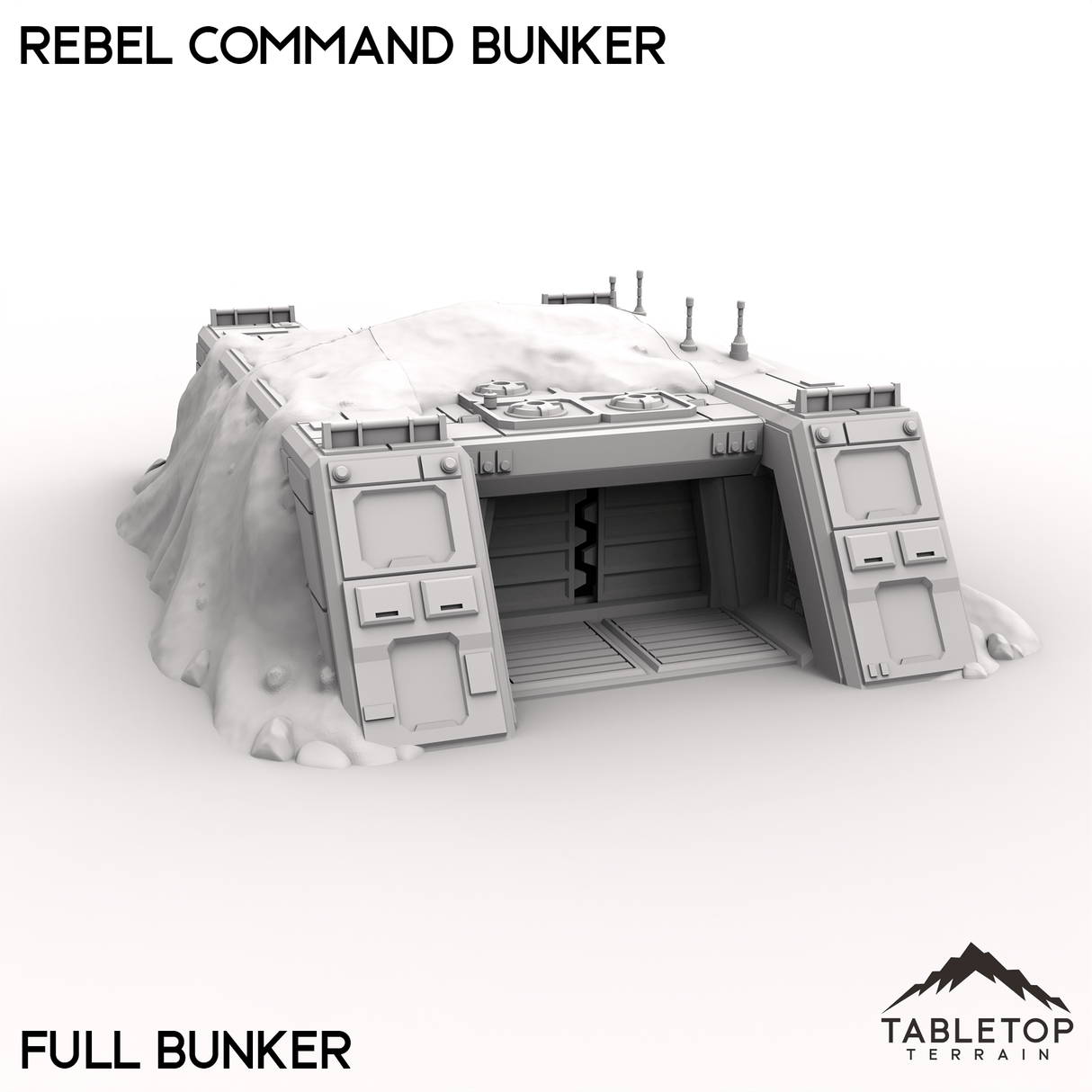 Tabletop Terrain Building Rebel Command Bunker