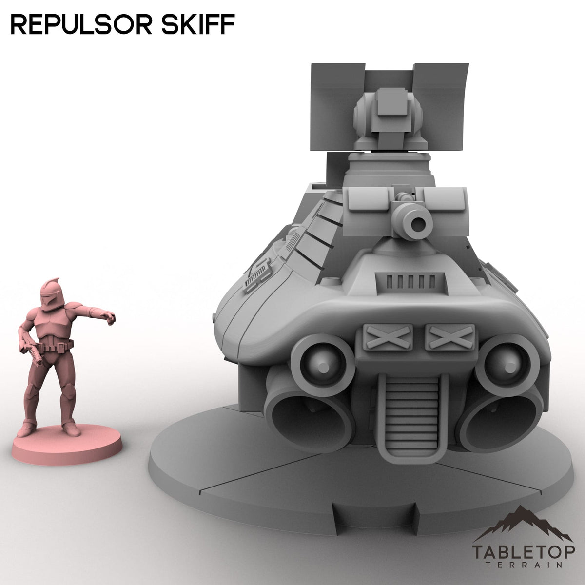 Tabletop Terrain Building Repulsor Skiff