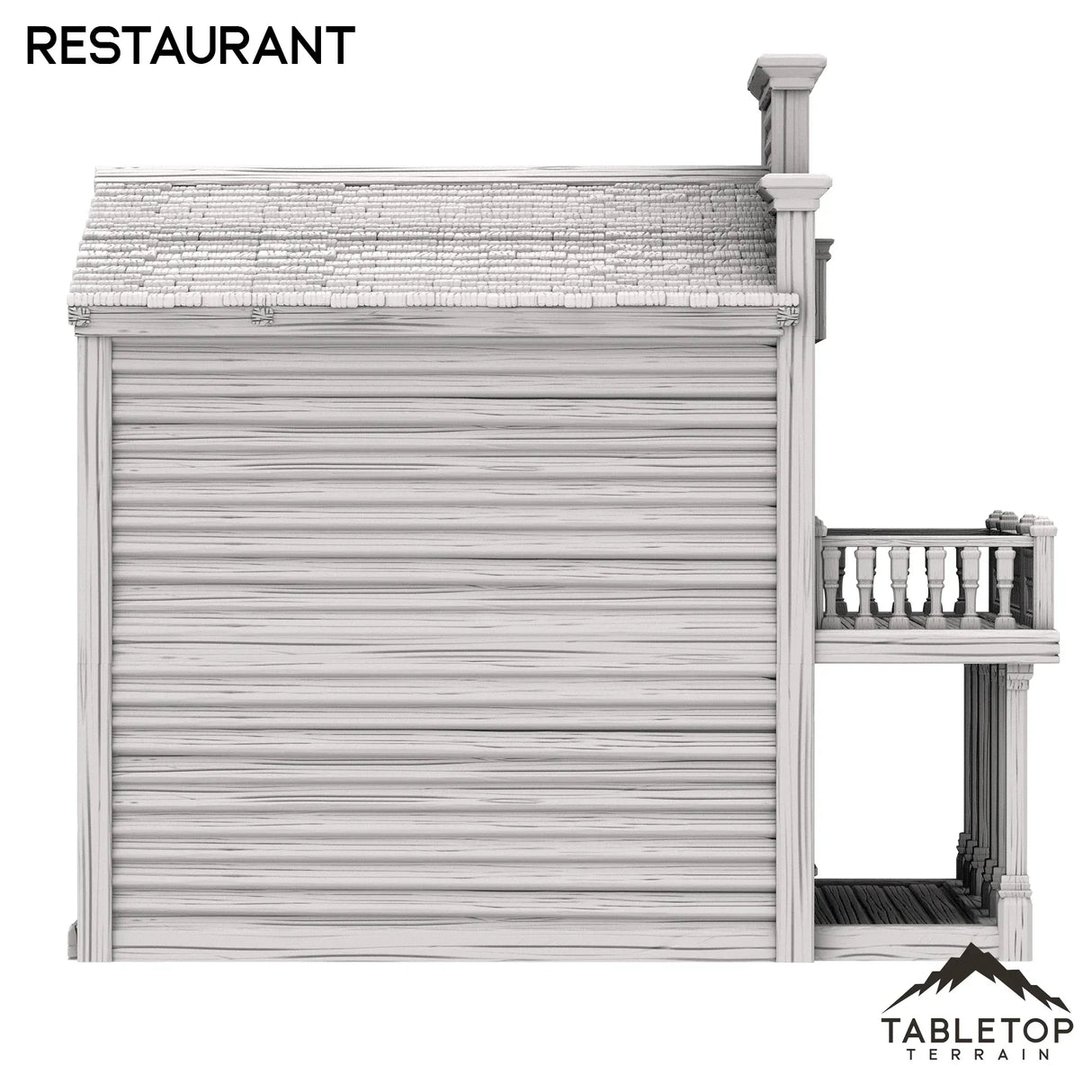 Tabletop Terrain Building Restaurant - Old Wild Western Rush