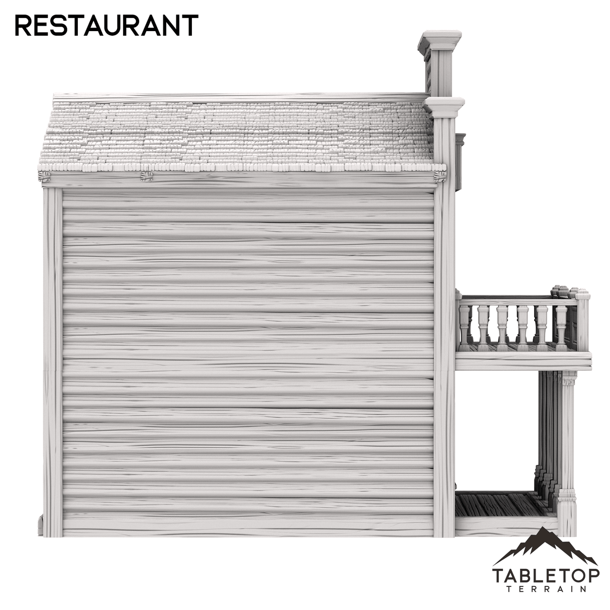 Tabletop Terrain Building Restaurant - Old Wild Western Rush