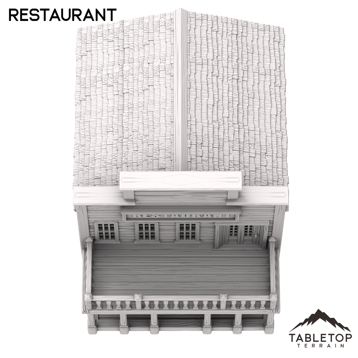 Tabletop Terrain Building Restaurant - Old Wild Western Rush