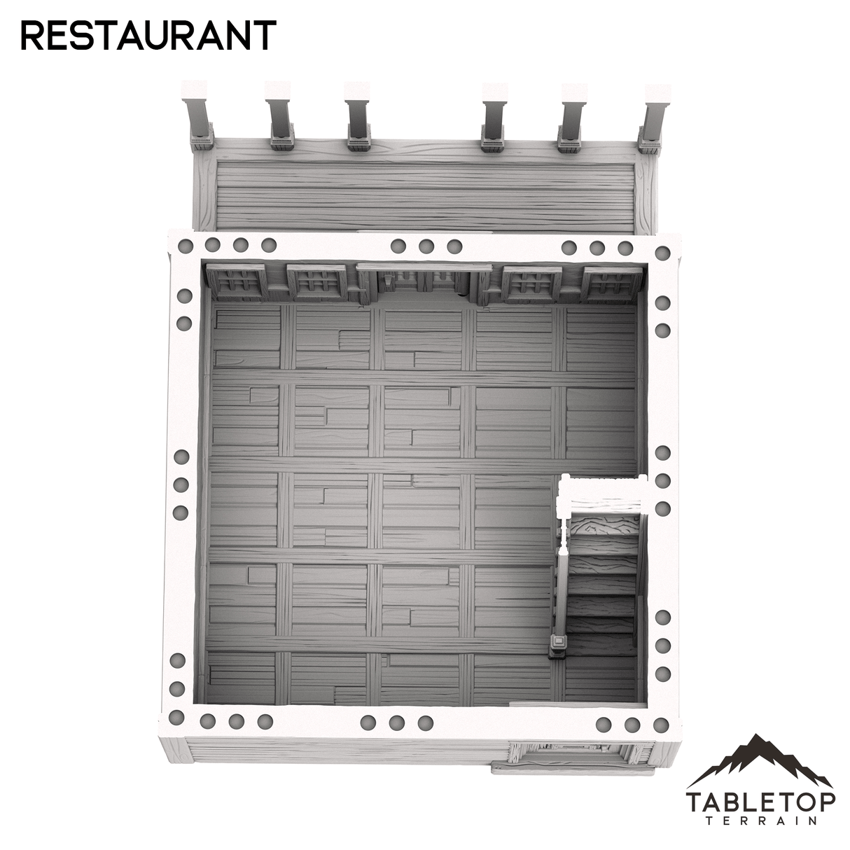 Tabletop Terrain Building Restaurant - Old Wild Western Rush