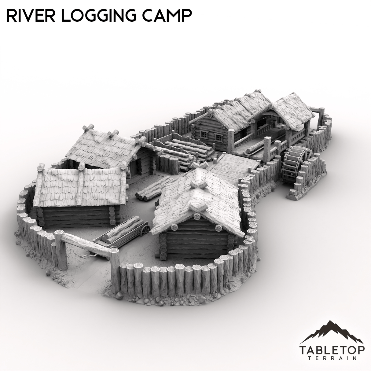 Tabletop Terrain Building River Logging Camp