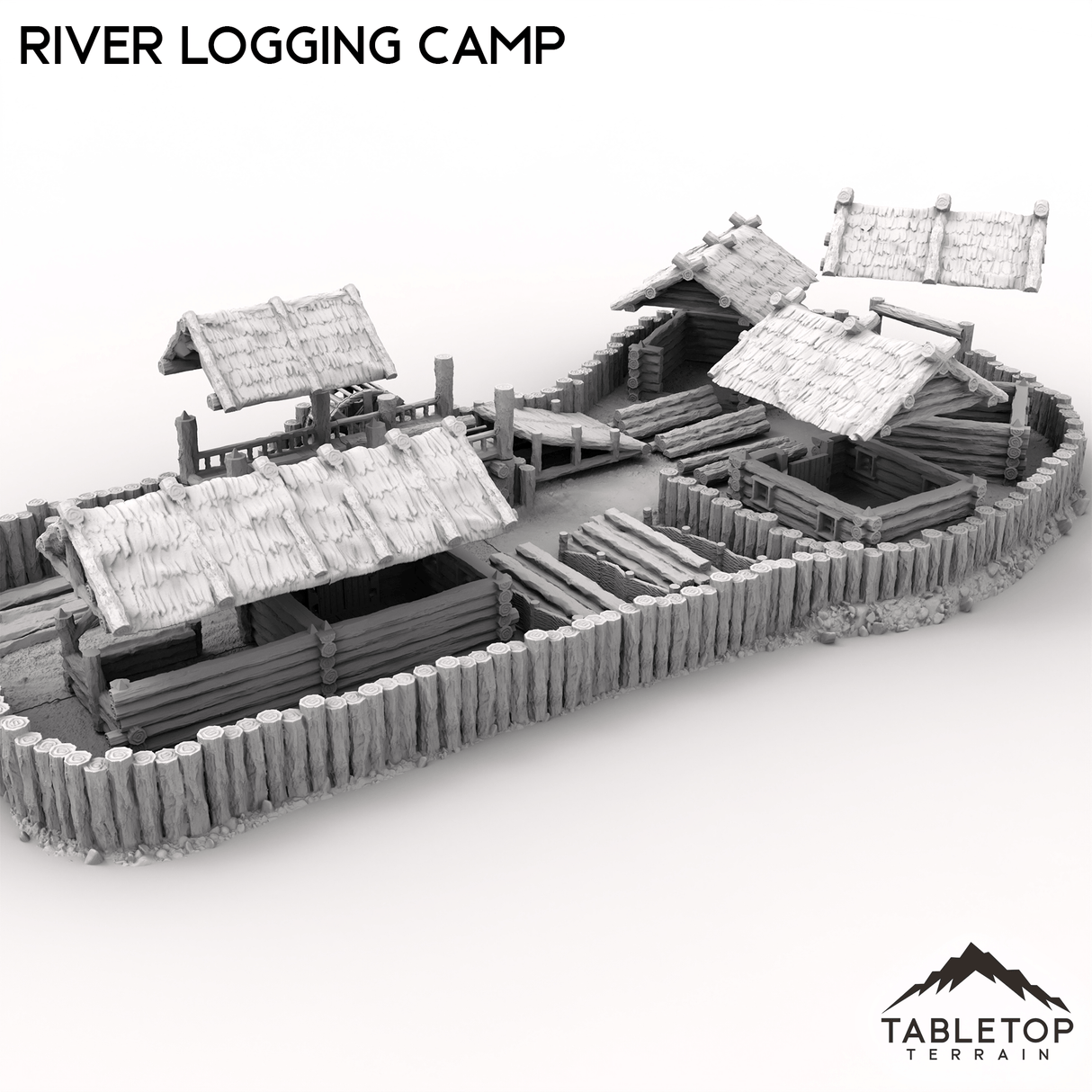 Tabletop Terrain Building River Logging Camp