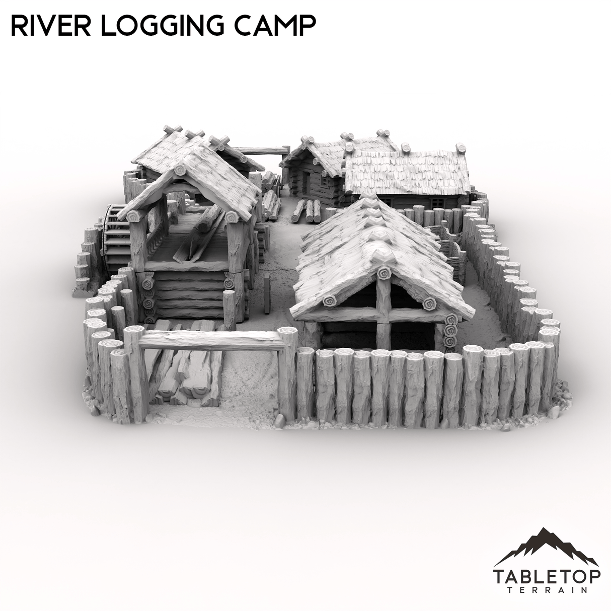 Tabletop Terrain Building River Logging Camp