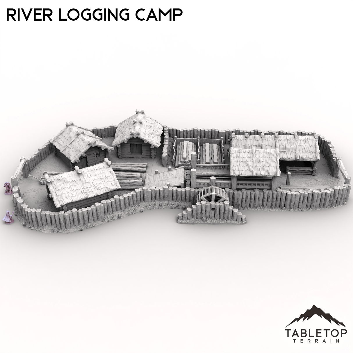 Tabletop Terrain Building River Logging Camp