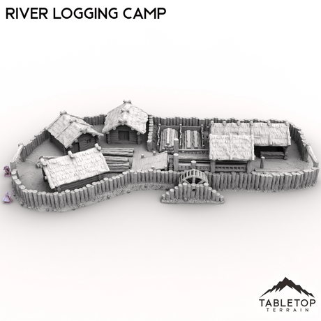 Tabletop Terrain Building River Logging Camp