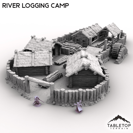 Tabletop Terrain Building River Logging Camp