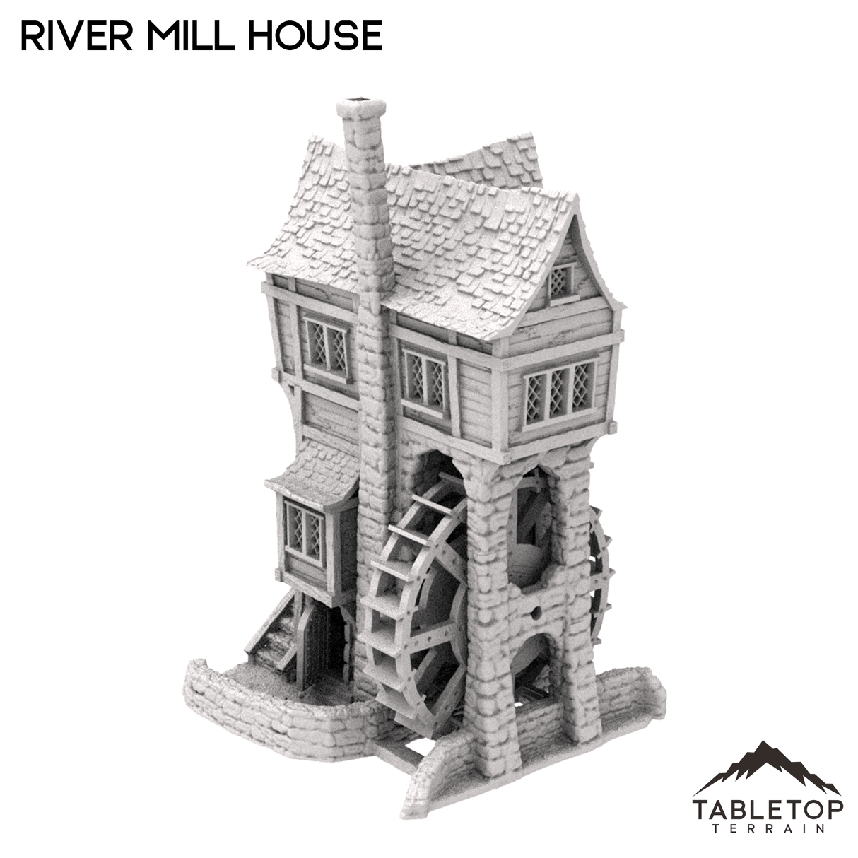 Tabletop Terrain Building River Mill House