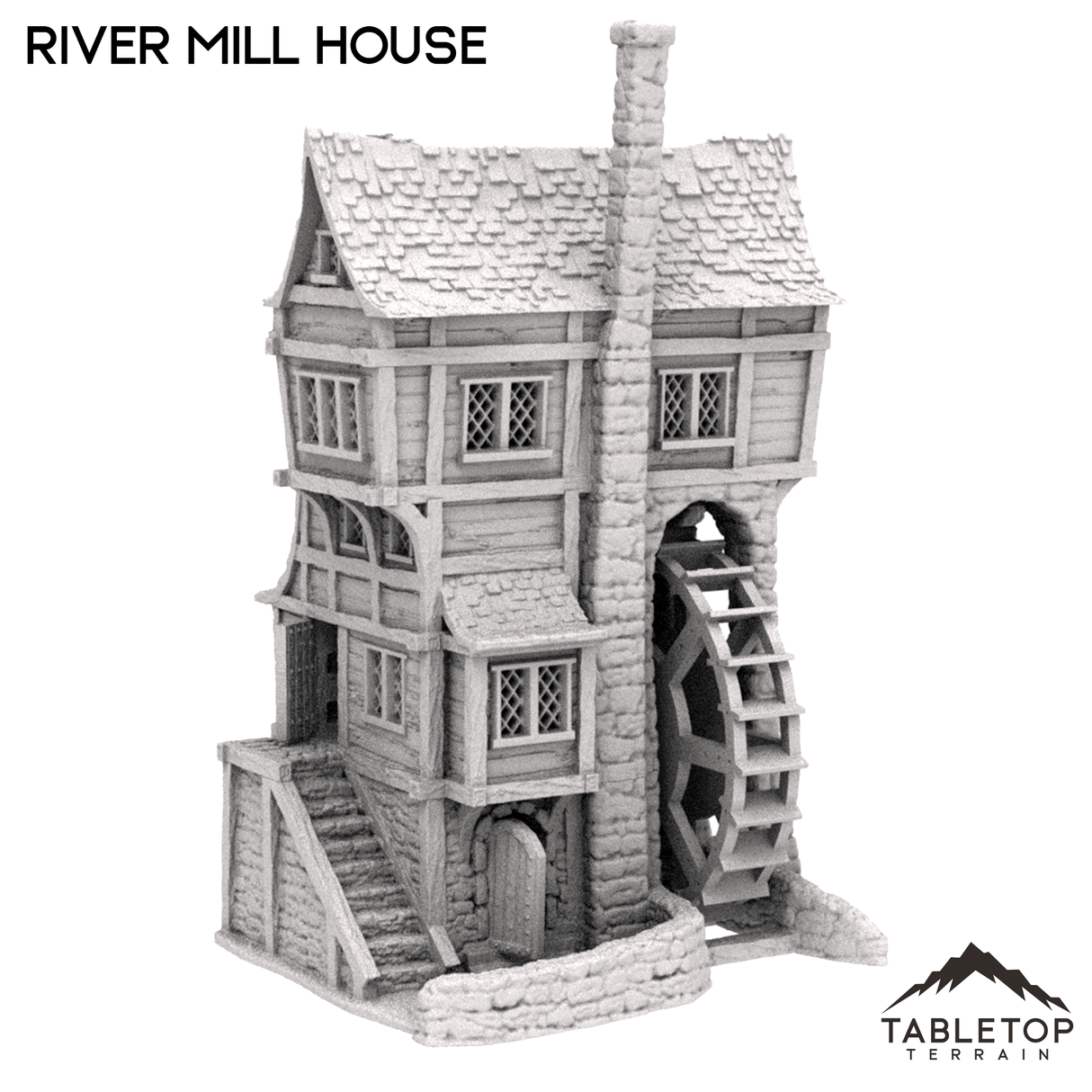 Tabletop Terrain Building River Mill House