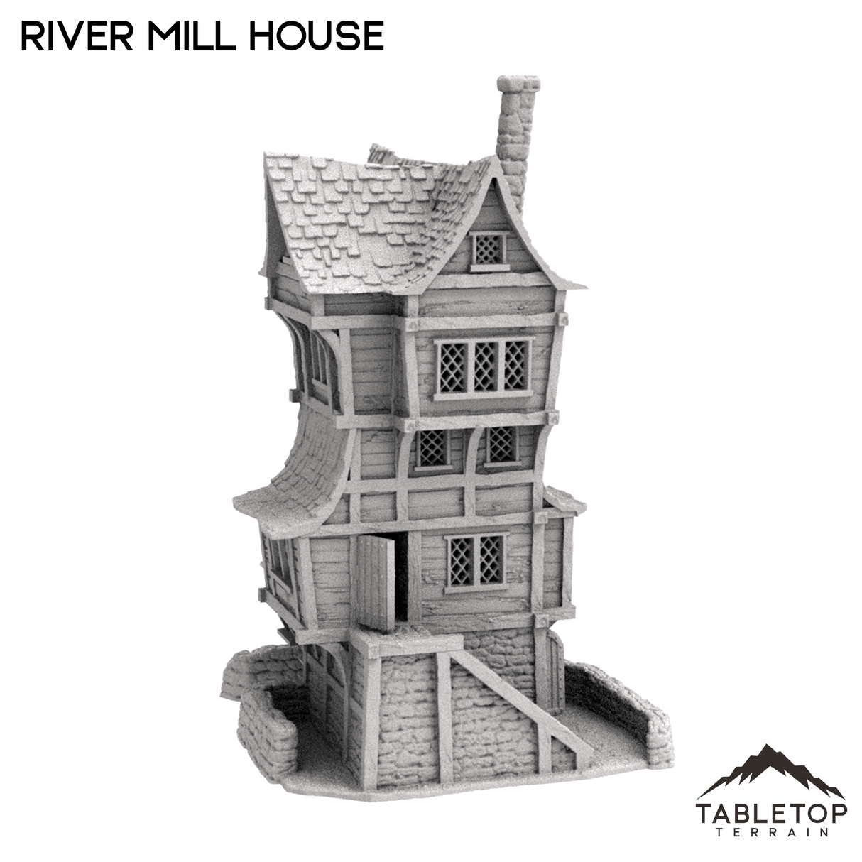 Tabletop Terrain Building River Mill House