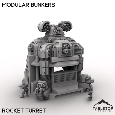 Tabletop Terrain Building Rocket Turret Modular Bunkers