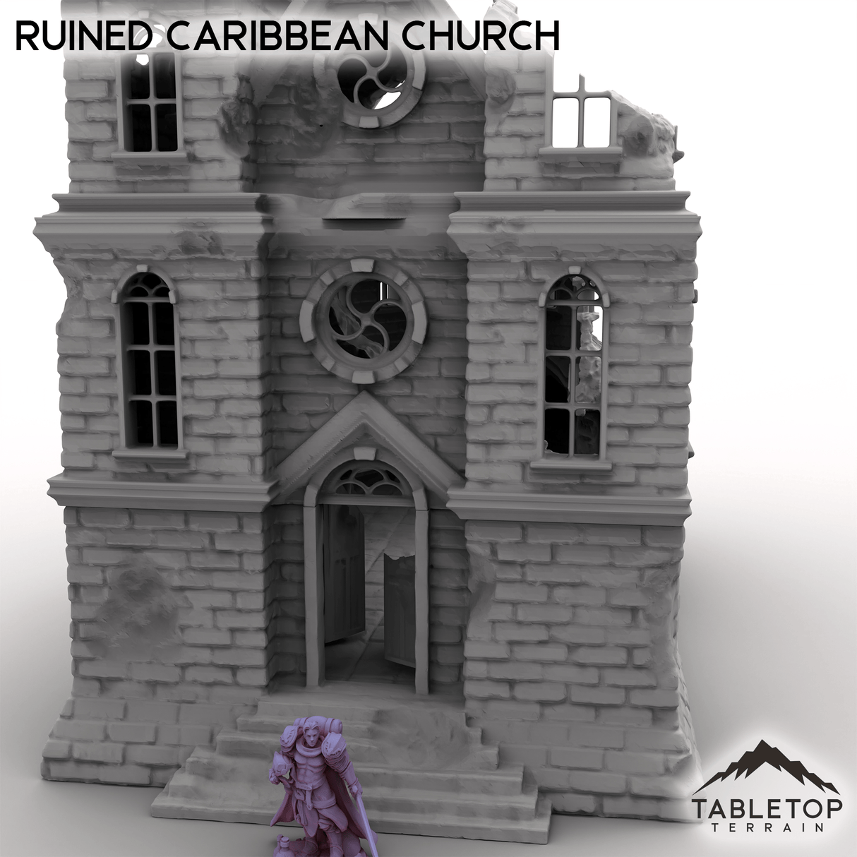 Tabletop Terrain Building Ruined Caribbean Church