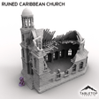 Tabletop Terrain Building Ruined Caribbean Church