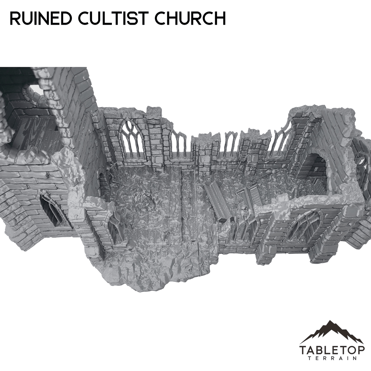 Tabletop Terrain Building Ruined Cultist Church